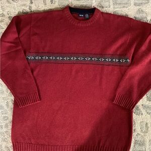 Cherokee Red Crewneck Men's Sweater